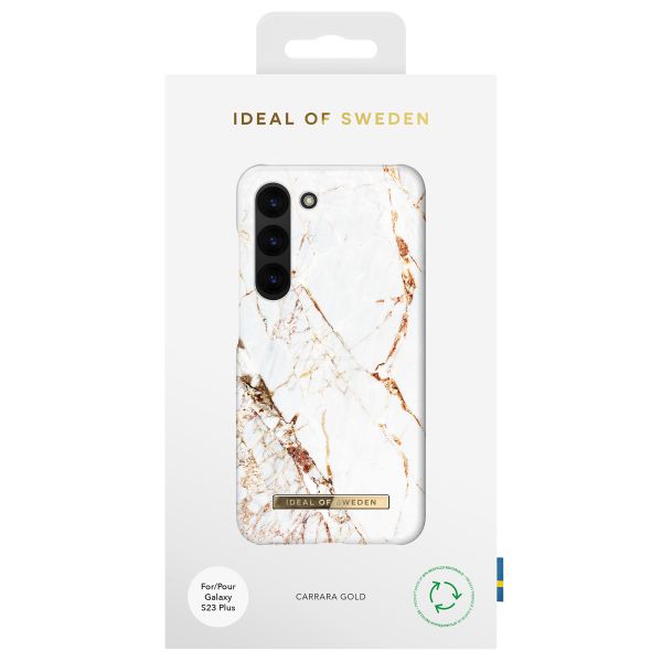 iDeal of Sweden Fashion Back Case für das Samsung Galaxy S23 Plus - Carrara Gold