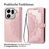 imoshion Mandala Klapphülle Oppo Find X9 Pro - Rosé gold