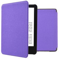 imoshion Canvas Sleepcover Klapphülle Amazon Kindle (2024) / Amazon Kindle (2022) 11th gen - Violett