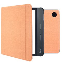 imoshion Canvas Sleepcover Klapphülle mit Stand Kobo Libra H2O - Peach