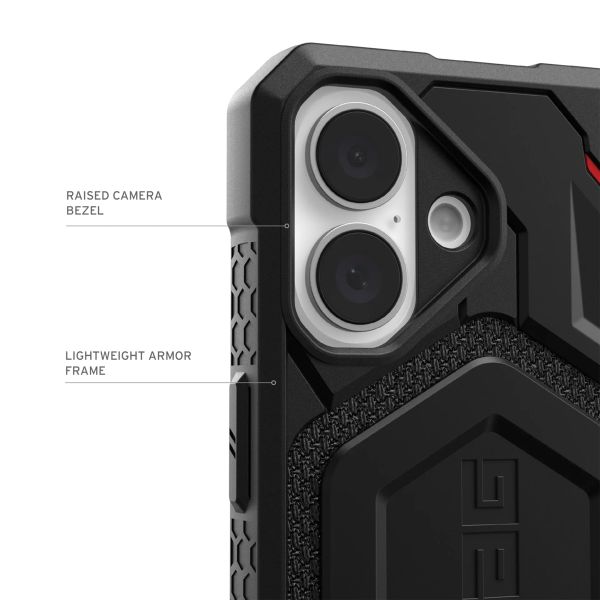 UAG Monarch Pro Backcover für das iPhone 16 Plus - Kevlar Black