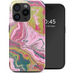 Selencia Vivid Rückabdeckung mit MagSafe Apple iPhone 15 Pro - Marble Pink