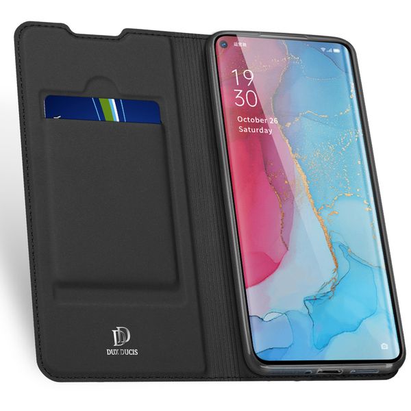 Dux Ducis Slim TPU Klapphülle Schwarz für das Oppo Find X2 Neo