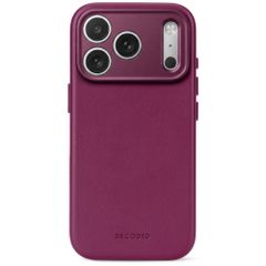 Decoded Leather Backcover MagSafe Apple iPhone 18 Pro / 17 Pro - Aubergine