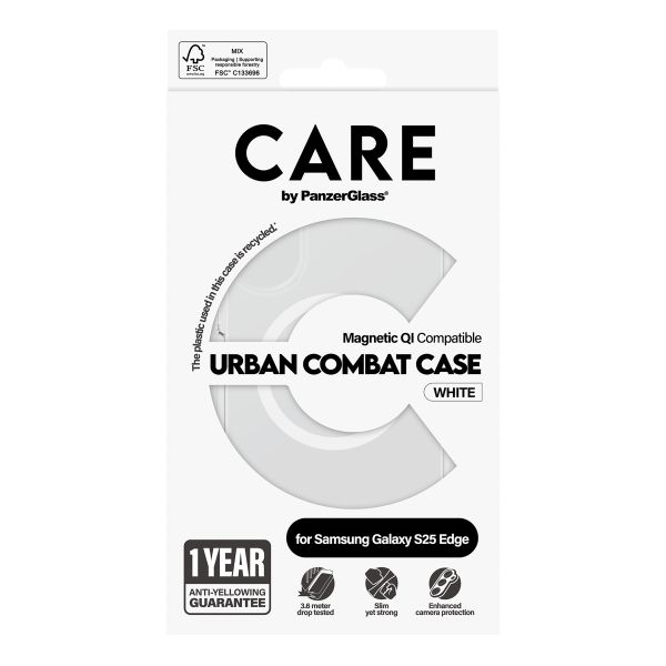CARE by PanzerGlass Urban Combat Case Samsung Galaxy S25 Edge - Transparent
