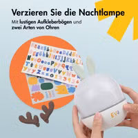 imoshion Dreamlight Nachtlicht-Projektor mit Lautsprecher - 10 Projektionsrollen - Weiß
