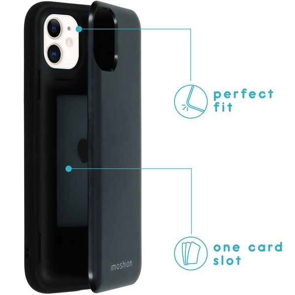 imoshion Backcover mit Karteninhaber für das iPhone 11 - Schwarz