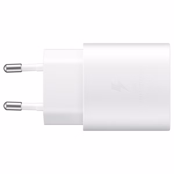 Samsung Original Fast Charging Adapter USB-C Oplader in Fabrikverpackung - 25 Watt - Weiß