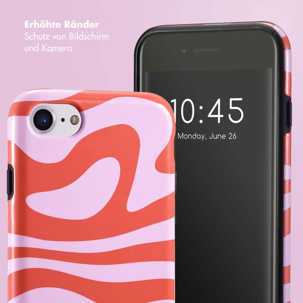 Selencia Vivid Tough Back Cover für das iPhone SE (2022 / 2020) / 8 / 7 / 6(s) - Dream Swirl Pink