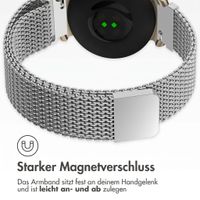 imoshion Magnetisches Milanaise Armband für Garmin Lily 2 - Silber