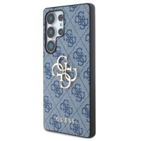 Guess 4G Metal Logo Back Cover Samsung Galaxy S25 Ultra - Blau