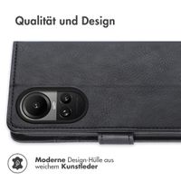 imoshion Luxuriöse Klapphülle für das Oppo Reno 10 / 10 Pro - Schwarz