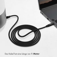 imoshion ﻿AUX-Kabel - 3,5 mm/Kabel für Audiobuchse- Stecker auf Stecker - 1 Meter - Schwarz