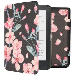 imoshion Design Slim Hard Case Klapphülle Kobo Clara HD - Blossom Watercolor Black