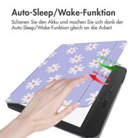 imoshion Design Slim Hard Case Sleepcover mit Stand Tolino Vision 5 - Flowers Distance