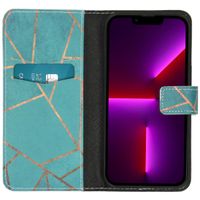 imoshion Design TPU Klapphülle Apple iPhone 13 Pro - Blue Graphic