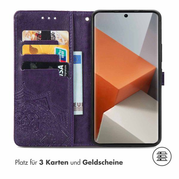 imoshion Mandala Klapphülle Xiaomi Redmi Note 13 Pro Plus (5G) - Violett