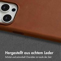 Accezz Vintage Leather Magsafe Backcover Apple iPhone 15 Pro - Tabacco Cognac