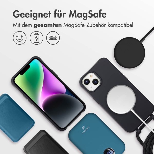 imoshion Color Backcover mit abnehmbarem Handykette und MagSafe Apple iPhone 14 - Schwarz