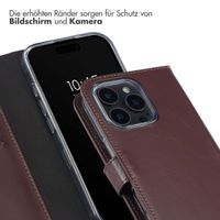 Selencia Echtleder Klapphülle Apple iPhone 16 Pro Max - Braun