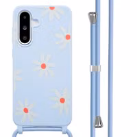 imoshion Silikonhülle design mit Band Samsung Galaxy A36 / A56 - Lila Flower Distance