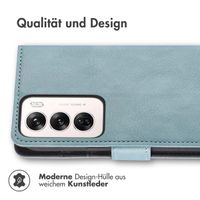 imoshion Luxuriöse Klapphülle Oppo Reno 12 Pro - Hellblau