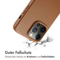 Accezz MagSafe Leather Backcover für das iPhone 14 Pro Max - Sienna Brown