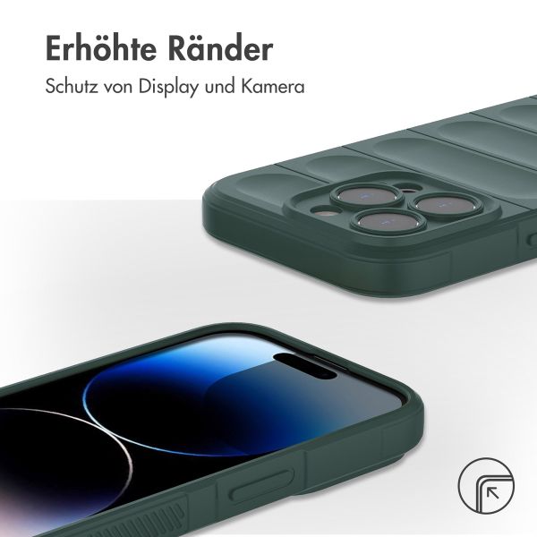 imoshion EasyGrip Back Cover für das iPhone 14 Pro - Dunkelgrün