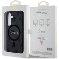 Guess 4G Classic Logo Back Cover Magnet Samsung Galaxy S24 Plus - Schwarz