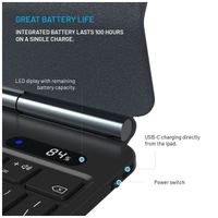 Fixed Typee QWERTY keyboard Klapphülle für das iPad Pro 11 (2024) M4 - Schwarz