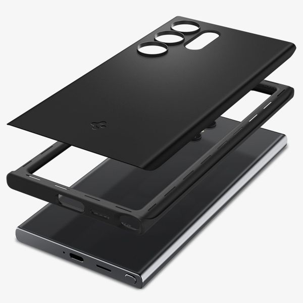 Spigen Thin Fit™ Hardcase für das Samsung Galaxy S24 Ultra - Black