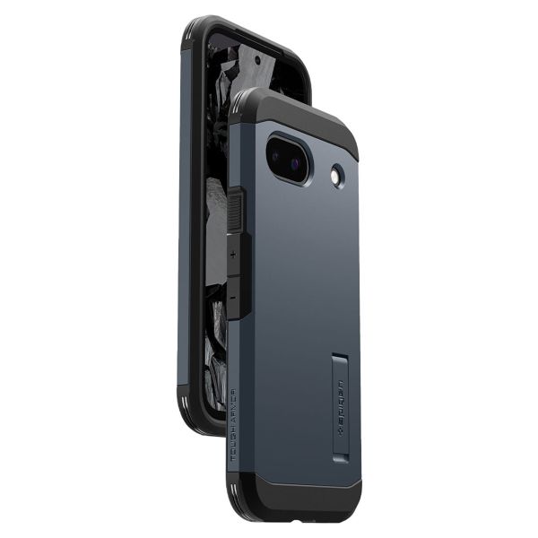 Spigen Tough Armor™ Case für das Google Pixel 8a - Metal Slate