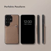 Selencia Riva Back Cover mit Kartenfach Samsung Galaxy S26 Ultra - Mocha Brown