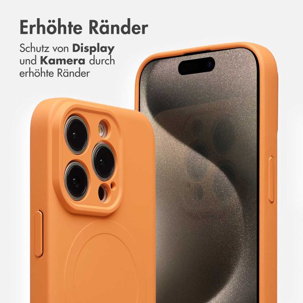 imoshion Color Back Cover mit MagSafe Apple iPhone 15 Pro - Neon Orange