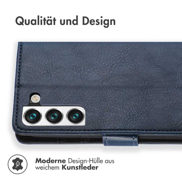 imoshion Luxuriöse Klapphülle Samsung Galaxy S22 - Dunkelblau
