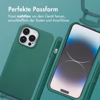 imoshion Color Backcover mit abnehmbarem Handykette und MagSafe Apple iPhone 14 Pro Max - Dunkelgrün