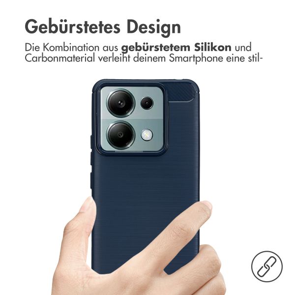 imoshion Brushed Back Cover für das Xiaomi Redmi Note 13 Pro (5G) / Poco X6 - Dunkelblau