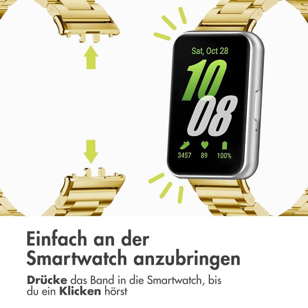 imoshion Edelstahlarmband für Samsung Galaxy Fit 3 - Gold