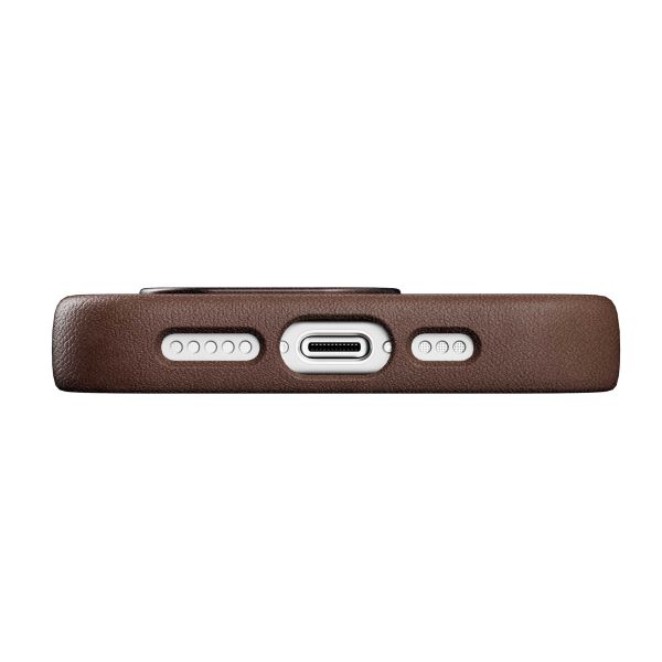 Woodcessories Bio Leather Case MagSafe für das iPhone 15 Pro Max - Braun