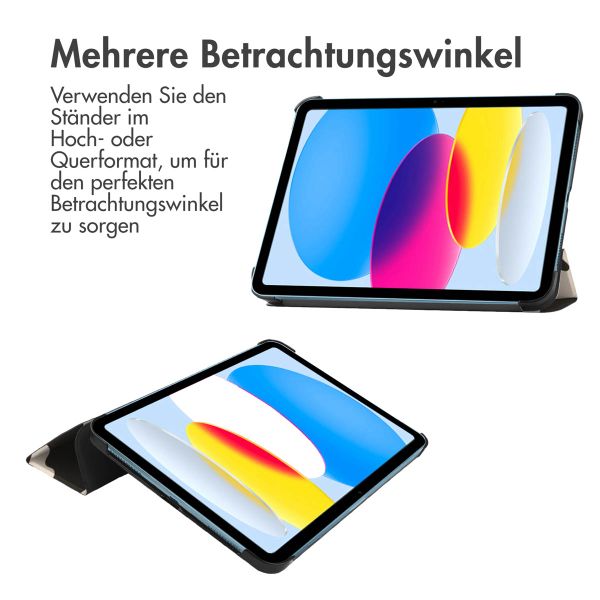 imoshion Design Trifold Klapphülle für das iPad 10 (2022) 10.9 Zoll - Leopard