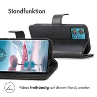 imoshion Luxuriöse Klapphülle Motorola Edge 40 Neo - Schwarz
