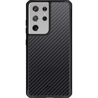 Itskins Hybrid Carbon Backcover Samsung Galaxy S21 Ultra - Schwarz