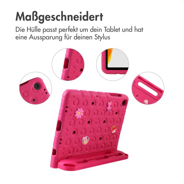 imoshion Kindersichere Schutzhülle mit abnehmbaren Ansteckern Samsung Galaxy Tab A11 Plus / A9 Plus - Rosa