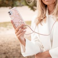 imoshion Design Hülle mit Band Samsung Galaxy A70 - Pink Graphic