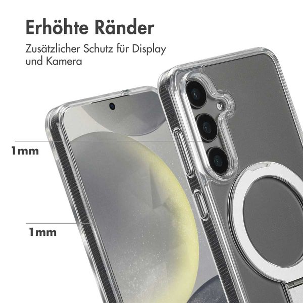 Accezz Ring Stand Backcover mit MagSafe für das Samsung Galaxy S24 - Transparent