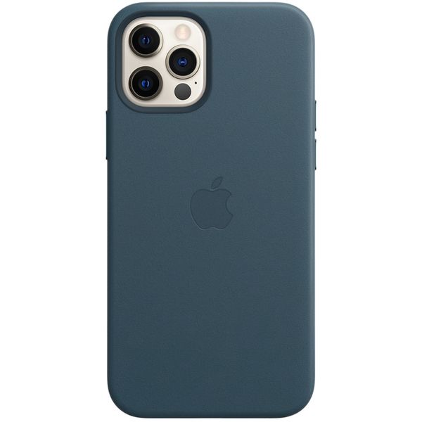 Apple Leder-Case MagSafe für das Apple iPhone 12 (Pro) - Baltic Blue