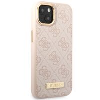 Guess 4G Logo Monogramm MagSafe Back Cover Apple iPhone 14 - Rosa