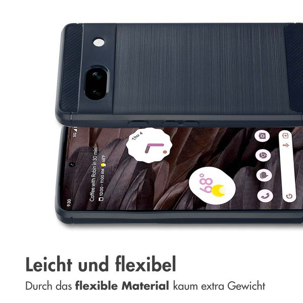 imoshion Brushed Back Cover Google Pixel 7a - Dunkelblau