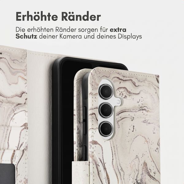 imoshion Design Klapphülle Samsung Galaxy A36 - Sandy Marble