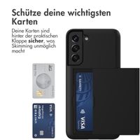 imoshion ﻿Backcover mit Kartenfach für das Samsung Galaxy S22 - Schwarz